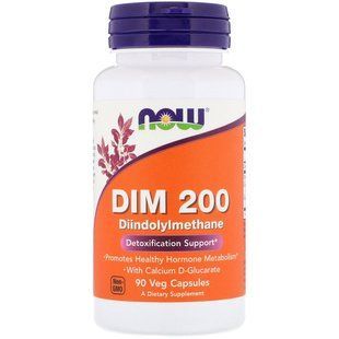 Диіндолілметан, DIM-200, Now Foods, 90 вегетаріанських капсул