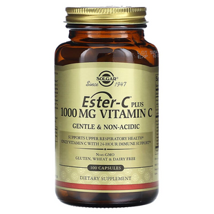 Вітамін С естер плюс, Ester-C Plus Vitamin C, Solgar, 1000 мг, 100 капсул