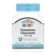 Калій глюконат, Potassium Gluconate, 21st Century, 595 мг, 110 таблеток