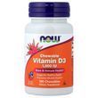 Вітамін D-3, Vitamin D-3, Now Foods, смак фруктів, 1000 МО, 180 жувальних таблеток