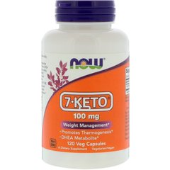 7 кето, 7-KETO DHEA, Now Foods, 100 мг 120 капсул