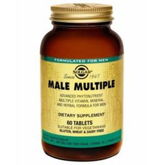 Витамины для мужчин, Male Multiple, Solgar, 60 таблеток
