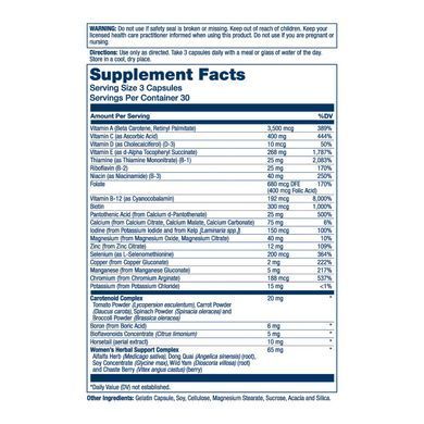 Мультивітаміни для жінок, Women's Golden Multi-Vitamin, Solaray, 90 капсул