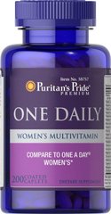 Мультивитамины для женщин, Women's Multivitamin, Puritan's Pride, 200 капсул