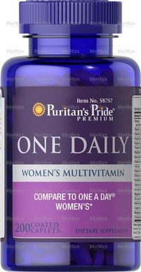 Мультивітаміни для жінок, Women's Multivitamin, Puritan's Pride, 200 капсул