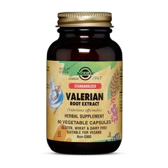 Валериана, экстракт корня, Valerian Root Extract, Solgar, 60 капсул