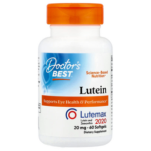 Лютеїн, Lutein, Lutemax 2020, Doctors Best, 20 мг, 60 гелевих капсул