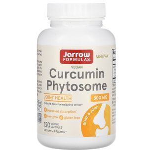 Фітосоми куркуміну, Curcumin Phytosome, Jarrow Formulas, 500 мг, 120 рослинних капсул