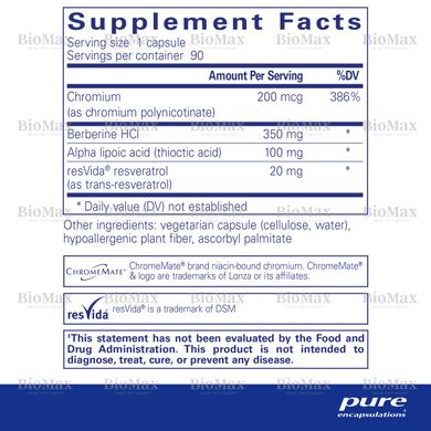 Метаболічна формула, Metabolic Xtra, Pure Encapsulations, 90 капсул