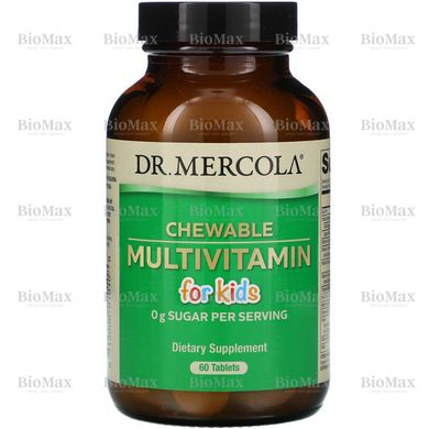 Мультивитамины для детей, Multivitamin for Kids, Dr. Mercola, 60 таблеток