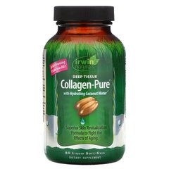 Колаген, Collagen-Pure, Deep Tissue, Irwin Naturals, 80 гелевих капсул