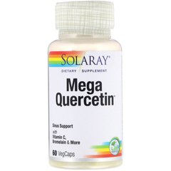 Мега кверцетин, Mega Quercetin, Solaray, 1200 мг, 60 капсул