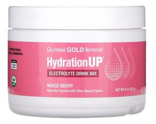 Електроліти, зі смаком змішаних ягід, HydrationUP, BEVERAGES, California Gold Nutrition, 227 г