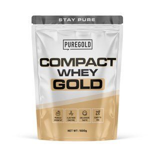 Сироватковий протеїн, Compact Whey Gold, Pure Gold, смак полуничного морозива, 1000 г