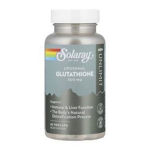 Ліпосомальний глутатіон, Liposomal Glutathione, Solaray, 500 мг, 60 вегетаріанських капсул (250 мг в одній капсулі)