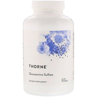 Глюкозамін сульфат, Glucosamine Sulfate, Thorne Research, 500 мг, 180 капсул