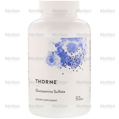 Глюкозамін сульфат, Glucosamine Sulfate, Thorne Research, 500 мг, 180 капсул