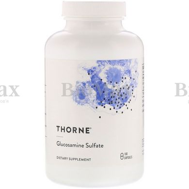 Глюкозамин сульфат, Glucosamine Sulfate, Thorne Research, 500 мг, 180 капсул