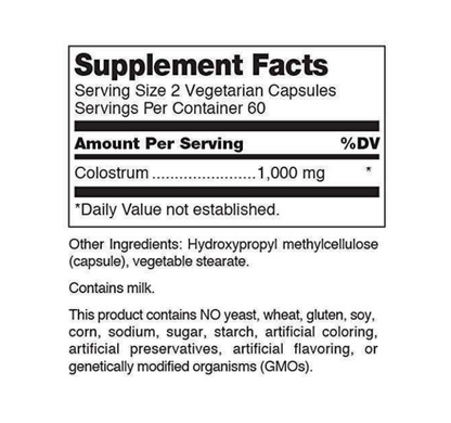 Колострум, Colostrum, Douglas Laboratories, 120 капсул