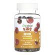 Залізо з вітаміном C для дітей, Kids Iron + Vitamin C Gummies, Lifeable, смак винограду, 10 мг, 60 жувальних цукерок