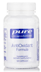 Антиоксидантная формула, AntiOxidant Formula, Pure Encapsulations, защита от свободных радикалов, 120 капсул