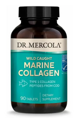 Морской коллаген, Marine Collagen, Dr. Mercola, 90 таблеток