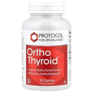 Підтримка щитовидної залози, Ortho Thyroid, Protocol for Life Balance, 90 капсул