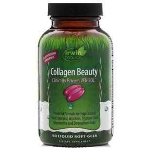 Коллаген для красоты, Collagen Beauty, Irwin Naturals, 80 капсул