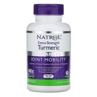Куркума підвищеної дії, Extra Strength Turmeric, Natrol, 250 мг, 60 капсул