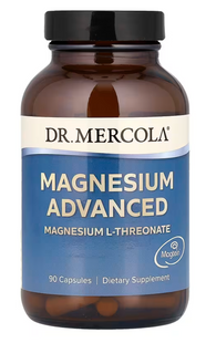 Магній L-треонат, Magnesium L-Threonate, Dr. Mercola, 2000 мг, 90 капсул