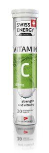Вітамін С, VITAMIN C, Swiss Energy, лайм, 550 мг, 20 розчинних таблеток