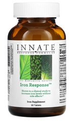 Железо, Iron Response, Innate Response Formulas, 90 таблеток