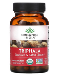 Трифала , Triphala, Organic India, 250 мг 90 капсул