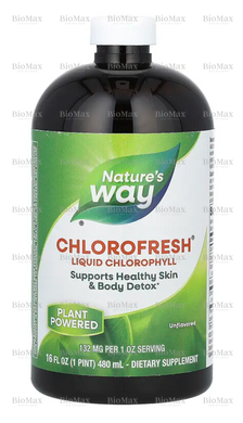 Жидкий хлорофилл, Chlorofresh, Nature's Way, без добавок, 480 мл