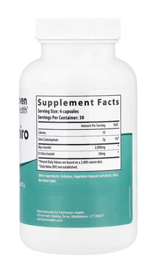 Міо-інозитол + D-хиро інозитол, Myo + D-Chiro Inositol, Fairhaven Health, 120 капсул