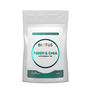 Клетчатка и Чиа, Fiber&Chia, Biotus, 135 г