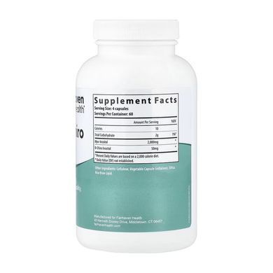 Міо-інозитол + D-хіро-інозитол, Myo + D-Chiro Inositol, Fairhaven Health, 240 капсул