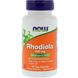 Родіола рожева, Rhodiola, Now Foods, 500 мг, 60 капсул