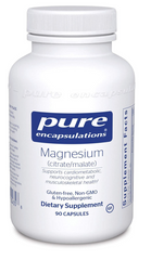 Цитрат и малат магния (Magnesium citrate/malate), Pure Encapsulations, 120 мг, 90 капсул