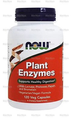Рослинні ферменти, Plant Enzymes, Now Foods, 120 капсул