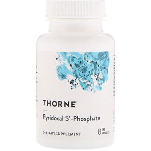 Витамин В6 (пиридоксаль-5'-фосфат), Pyridoxal 5'-Phosphate, Thorne, 180 капсул (33,8 мг на капсулу)