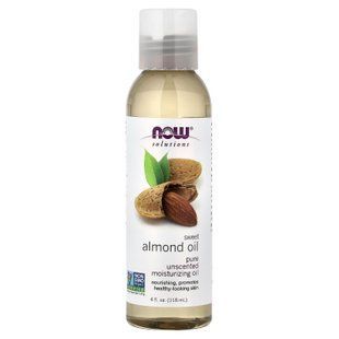 Олія солодкого мигдалю, Sweet Almond Oil, NOW Foods, Solutions, 118 мл