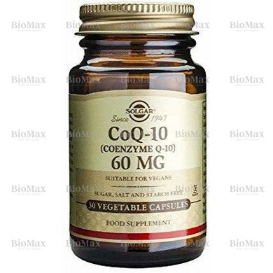 Коензим Q10, CoQ10, Solgar, 200 мг, 30 капсул