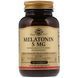 Мелатонін, Melatonin, Solgar, 5 мг, 120 жувальних таблеток