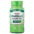 Омега-3 з олії з водоростей з ДГК, Vegan Omega-3 Algae Oil, Nature's Truth, веган, 60 веганських гелевих капсул