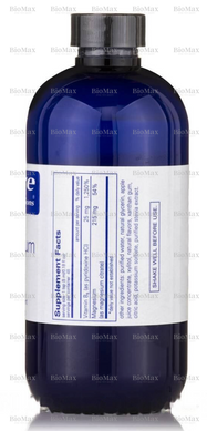 Магній цитрат (рідина), Magnesium liquid, Pure Encapsulations, 215 мг, 240 мл