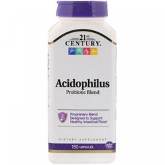 Пробіотики, Acidophilus Probiotic, 21st Century, 175 мг, 150 капсул