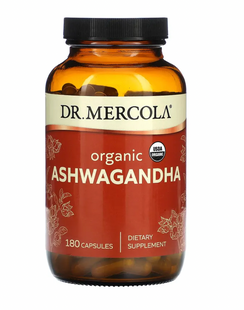 Ашваганда, Ashwagandha, Dr. Mercola, 180 капсул