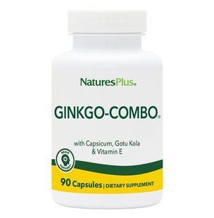 Гинкго билоба комбо, Ginkgo-Combo, Nature's Plus, 90 капсул