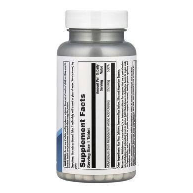 Молібден хелат, Molybdenum Amino Acid Chelate, KAL, 250 мкг, 100 таблеток
